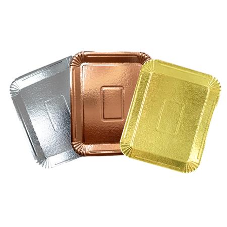 Bandejas cartón oro para pastelería – Omipack
