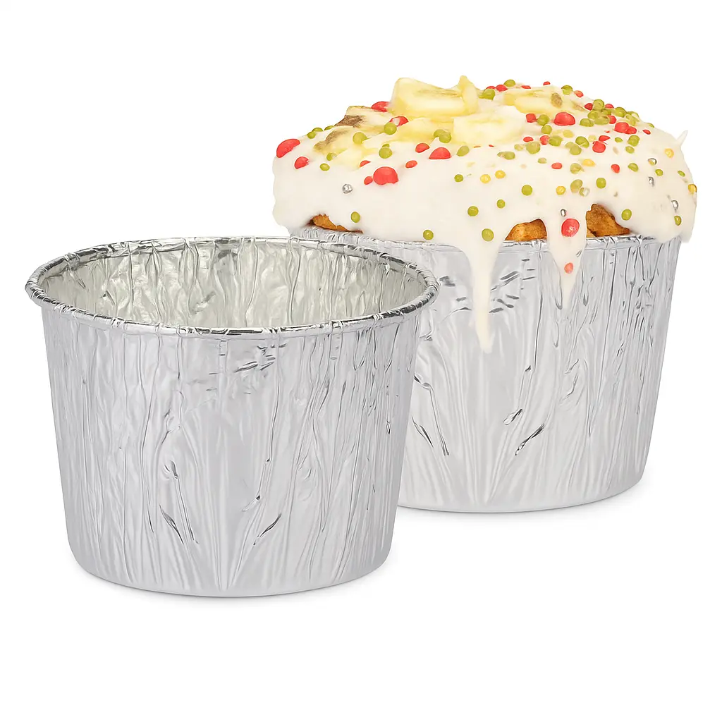 Molde pan dulce de aluminio descartable - medidas varias -
