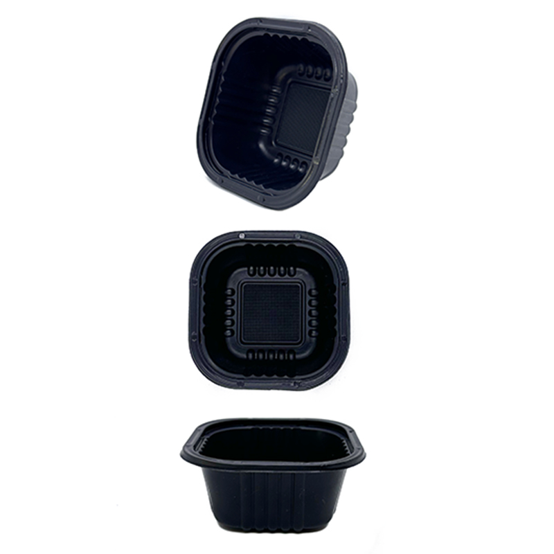 Bandeja plastica descartable microondas banplast x100 u. - colores y medidas variados -