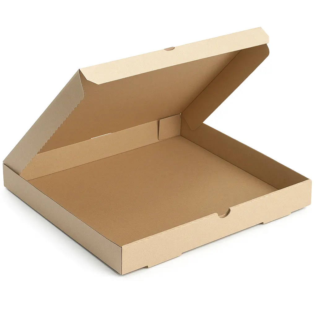 Cajas para pizza cartón microcorrugado marrón - medidas varias -