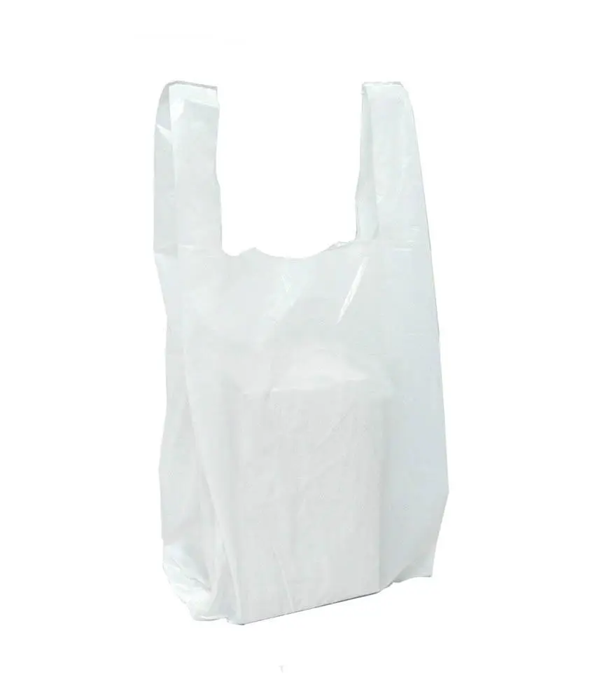 Bolsas camiseta blanca alta densidad x100 u. - medidas varias -