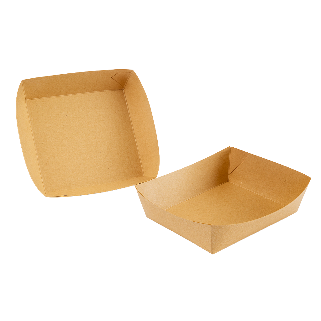 Bandejas food truck biodegradables x50 u. - medidas varias -