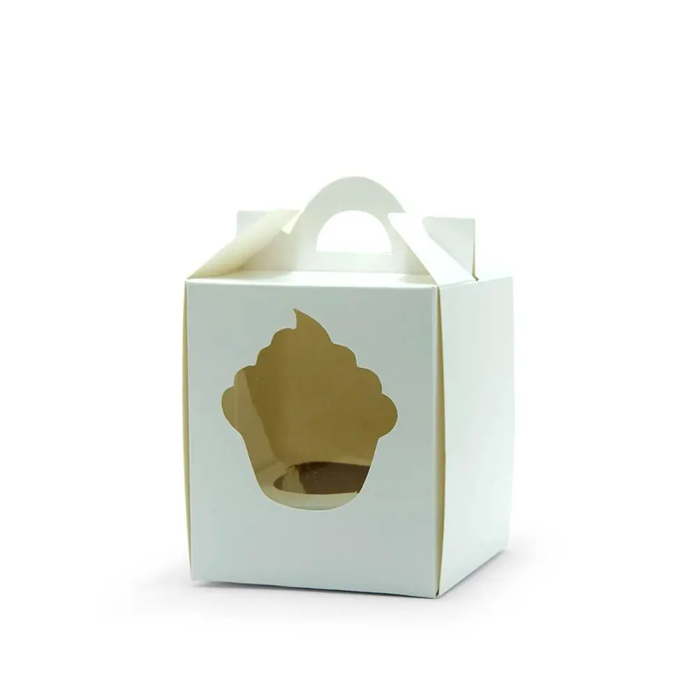 Caja para cupcakes con visor - medidas varias -