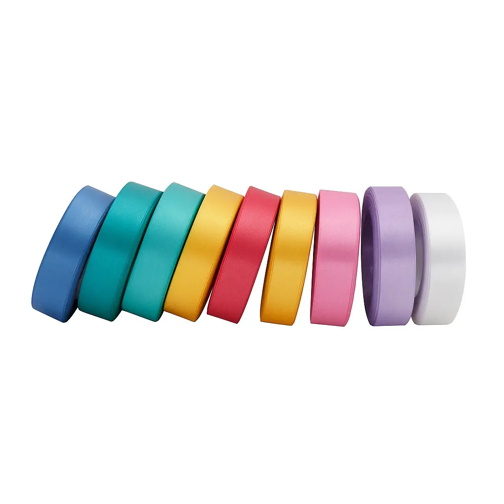 Cinta para regalo y moños lisa -colores y medidas variados -