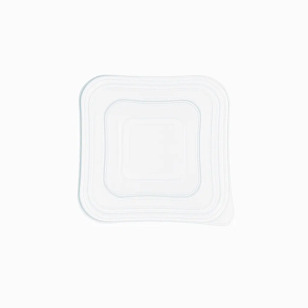 Tapas para ensaladeras plasticas descartables 900cc