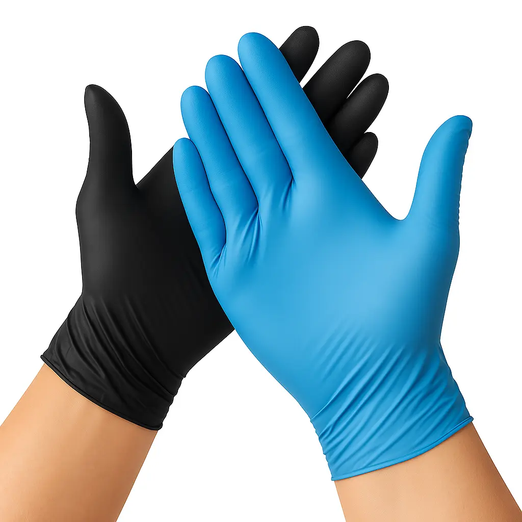 Guantes de nitrilo descartables x100 u. - colores y medidas variados -