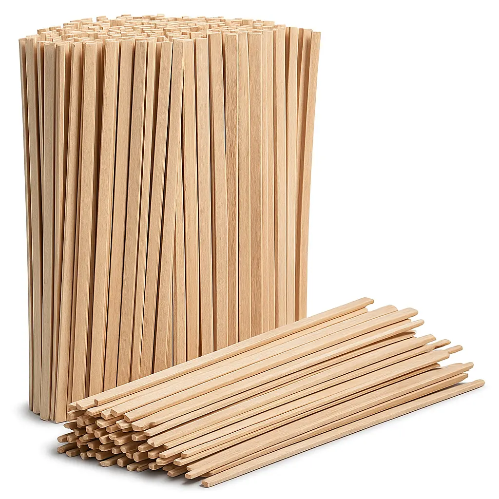 Agitador revolvedor para café de madera 14cm x100 u.
