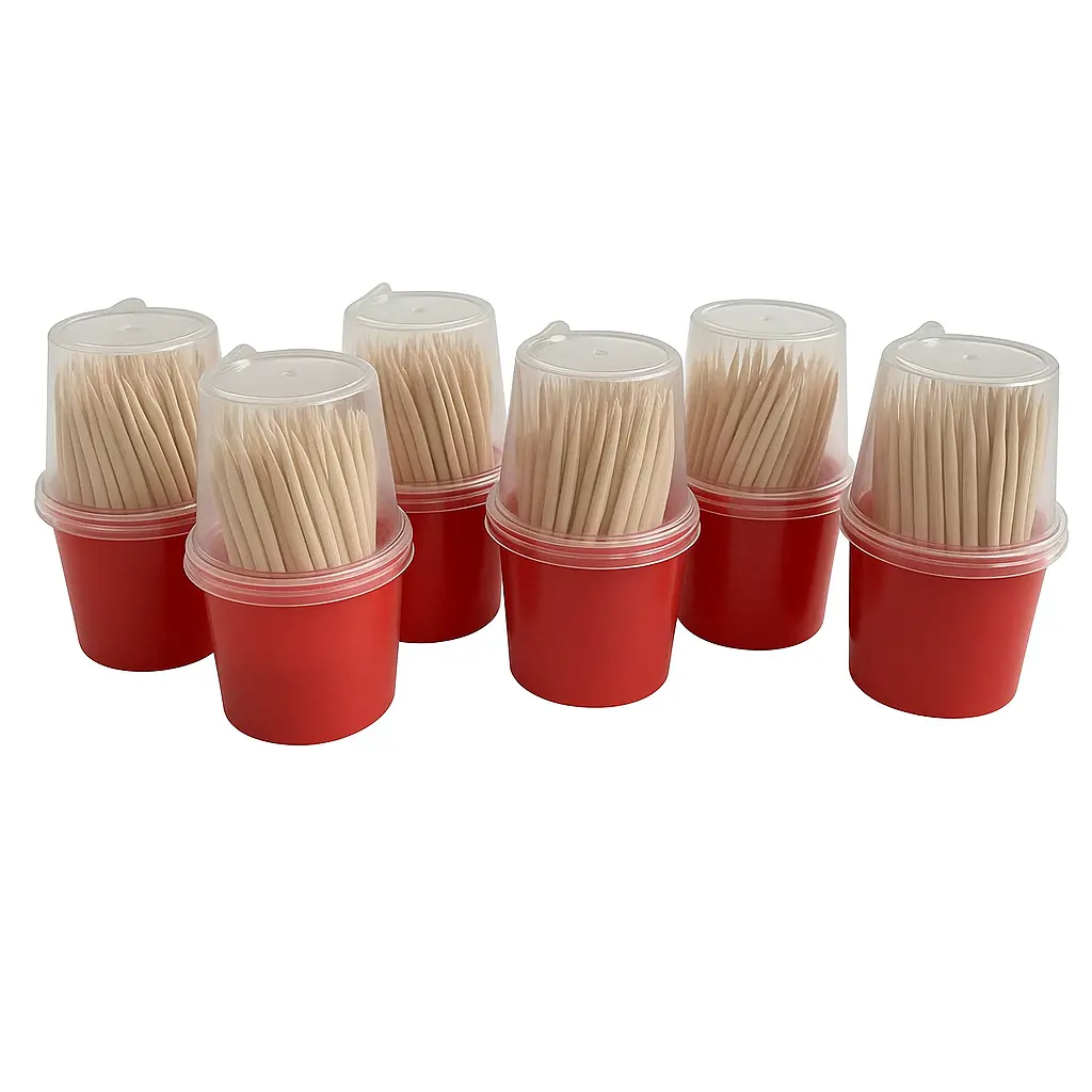 Escarbadientes madera en barril x50 u.