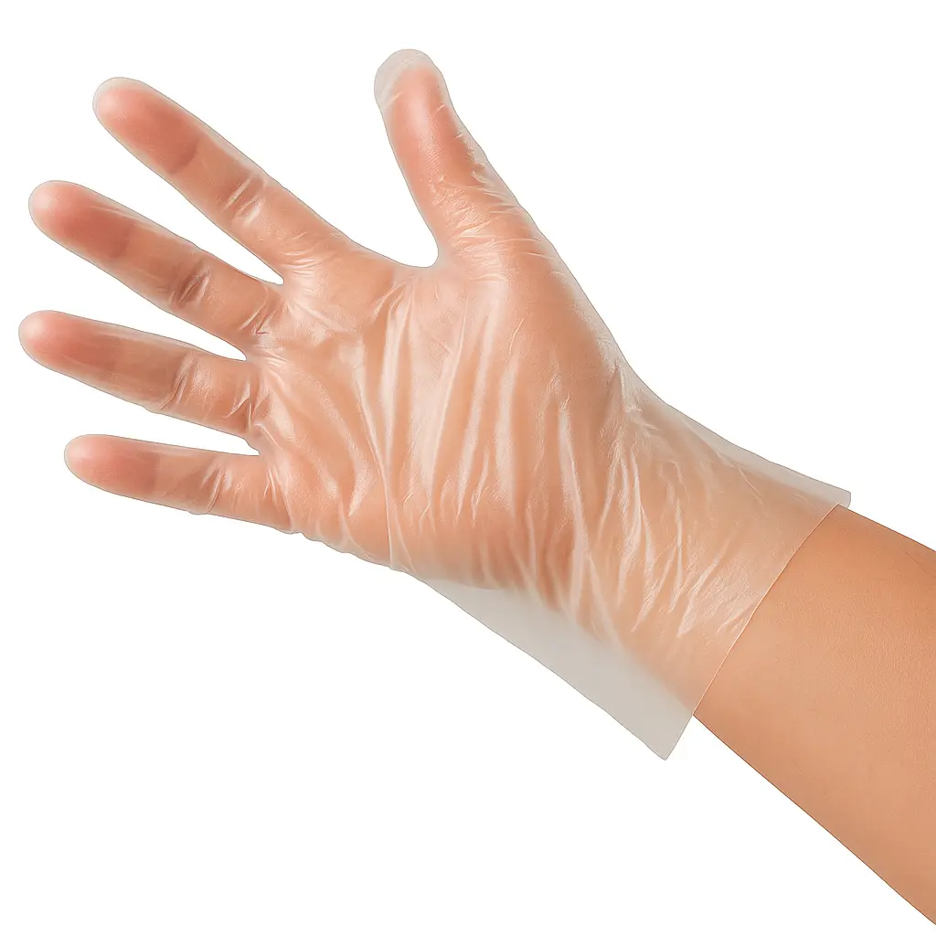 Guantes de polietileno descartables bd x100 u.