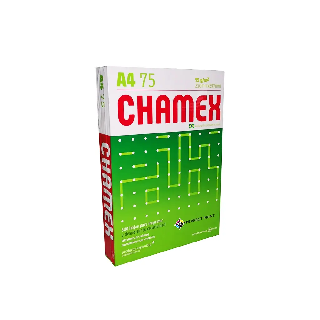 Resma papel chamex 75gr x500 u. hojas - medidas varias -