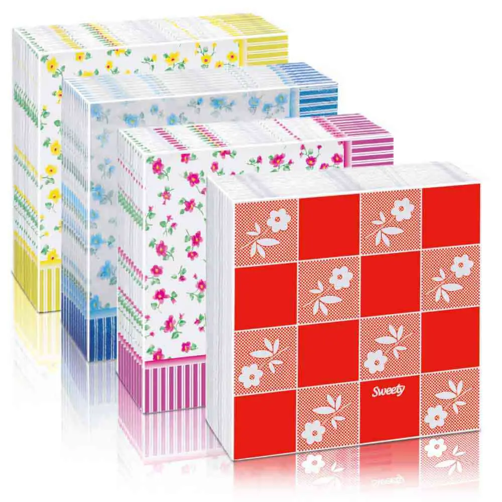 Servilletas de papel decorada d / hoja Sweety 33x33cm x20 u. - medidas varias -