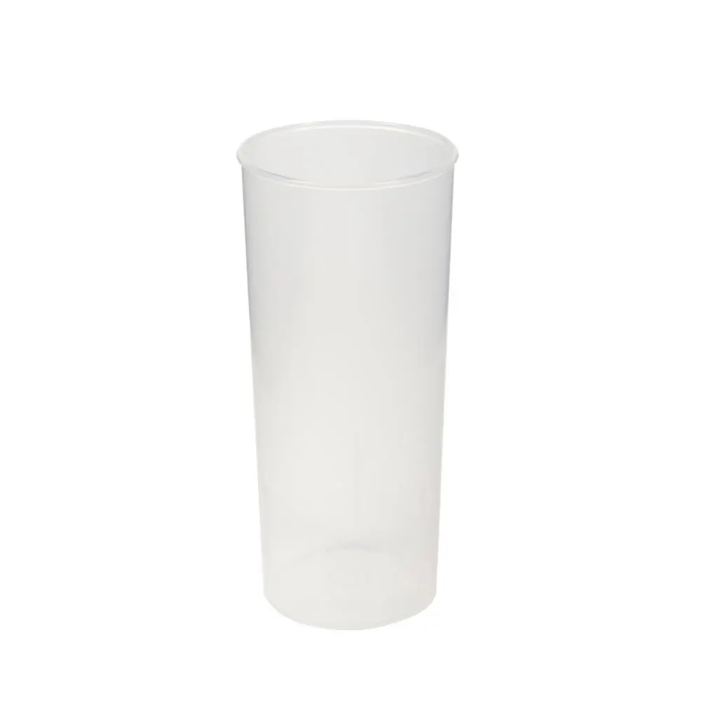 Vasos plasticos trago largo casino 280cc flexible trasparente