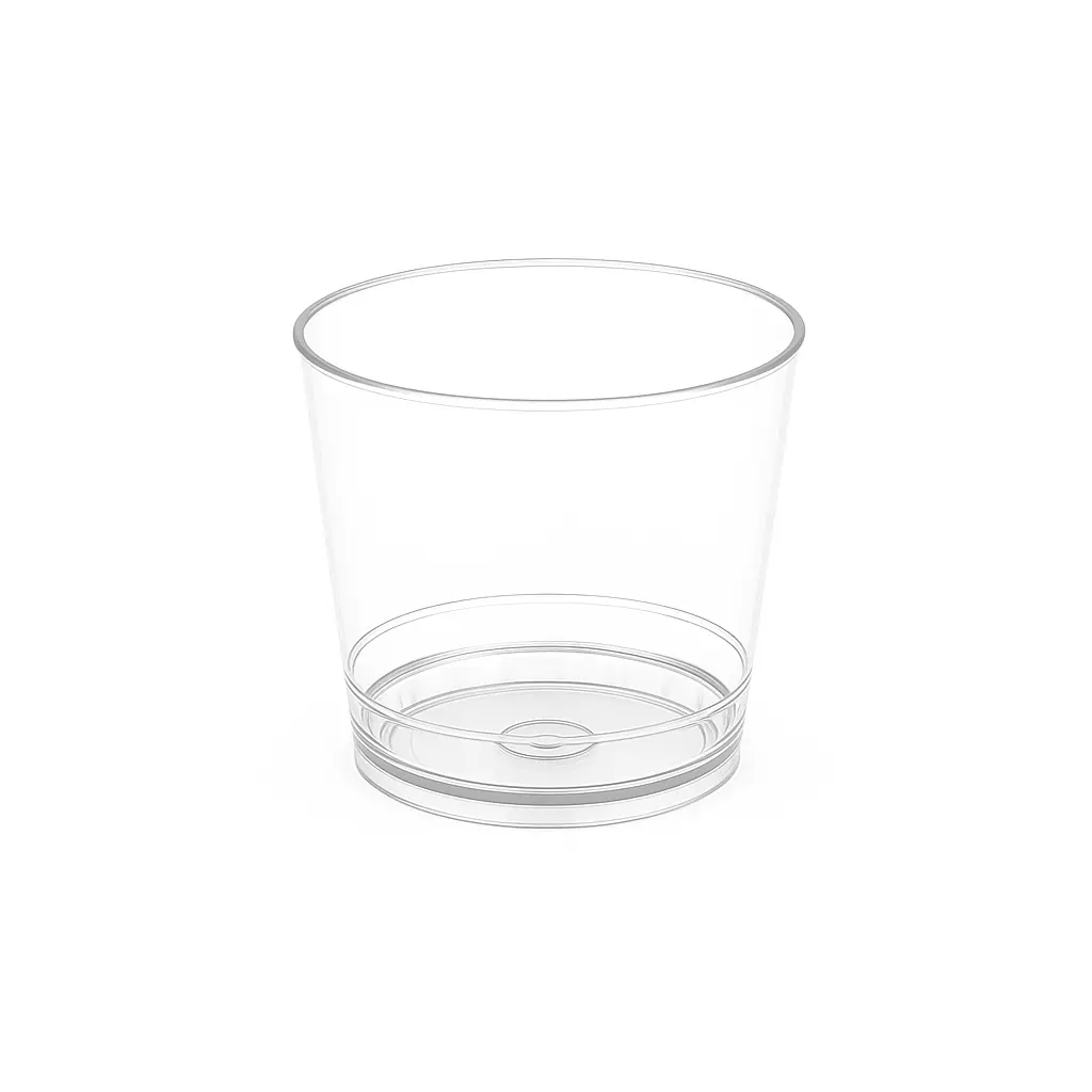 Vasos plasticos degustacion 100cc rigido cristal