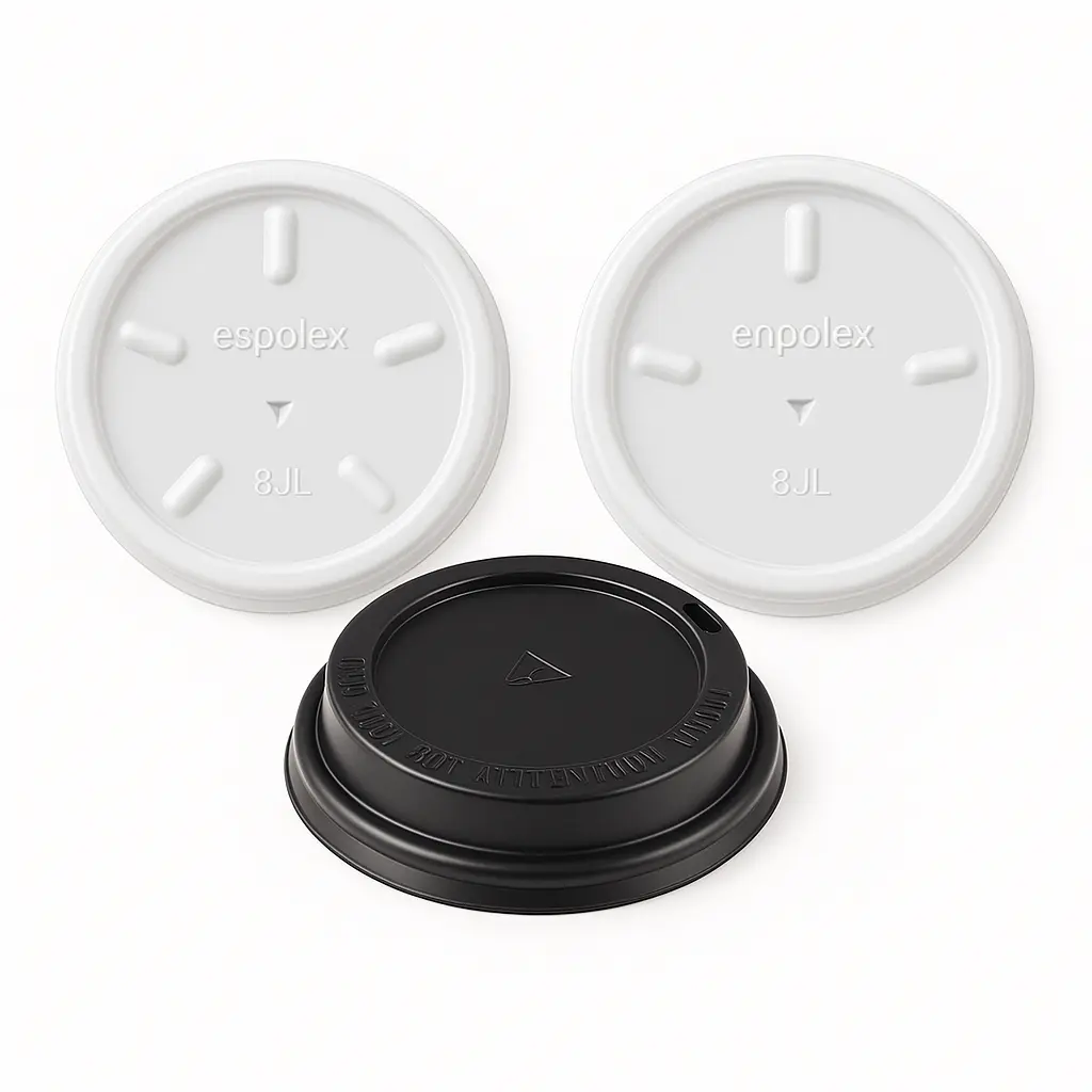 Tapas para vasos termicos x100 u. - medidas varias -