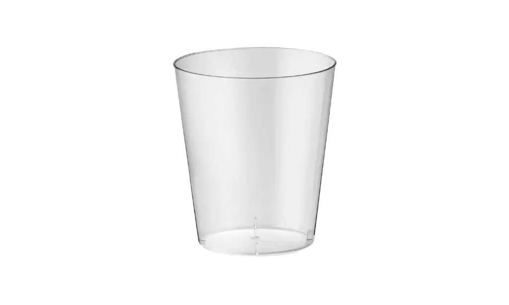 Vasos plasticos murano tequila shot 88cc x12 u. rigido cristal
