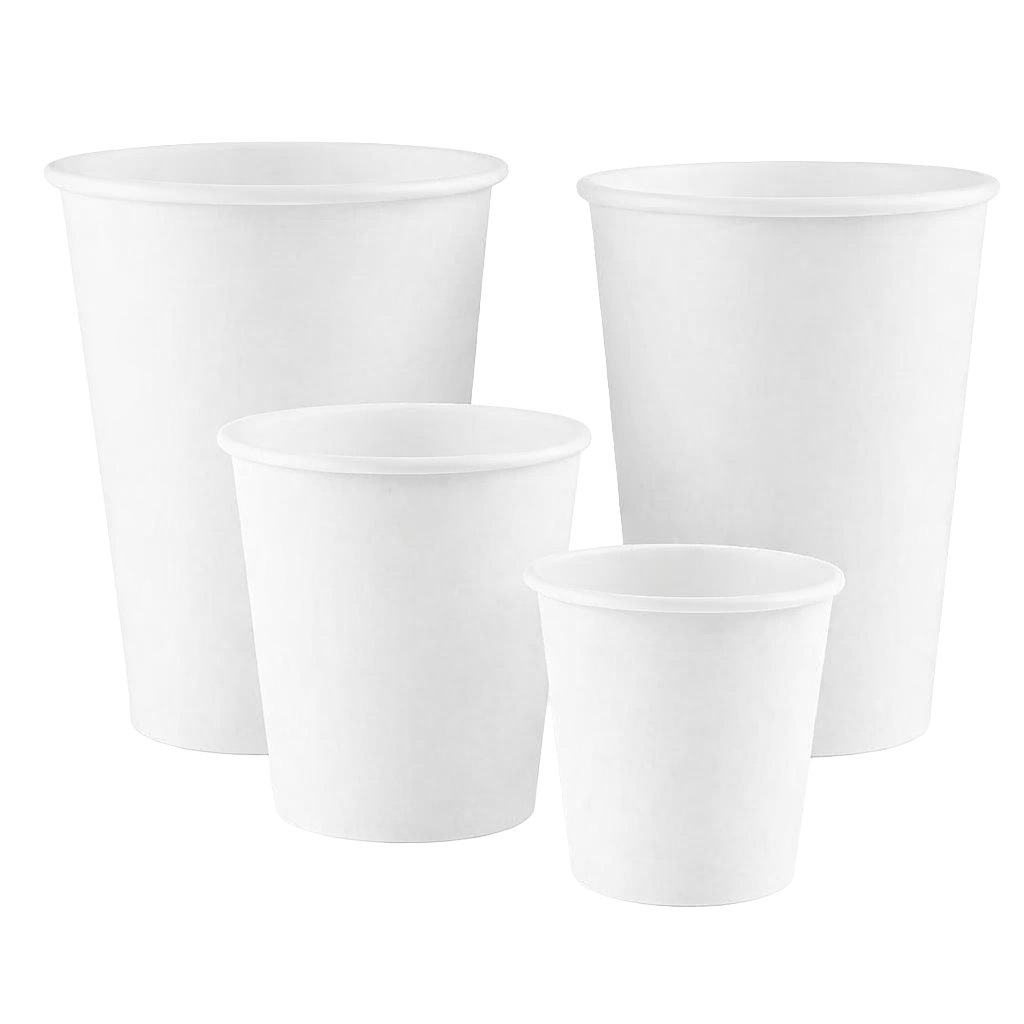 Vasos descartable de polipapel x100 u. - colores y medidas variados -