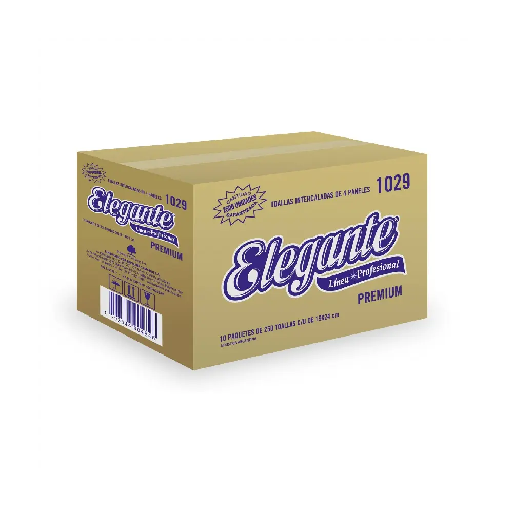 Toallas intercaladas blancas elegante 4 pliegos (1029)