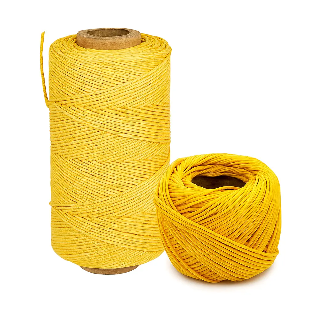 Hilo de algodon amarillo choricero