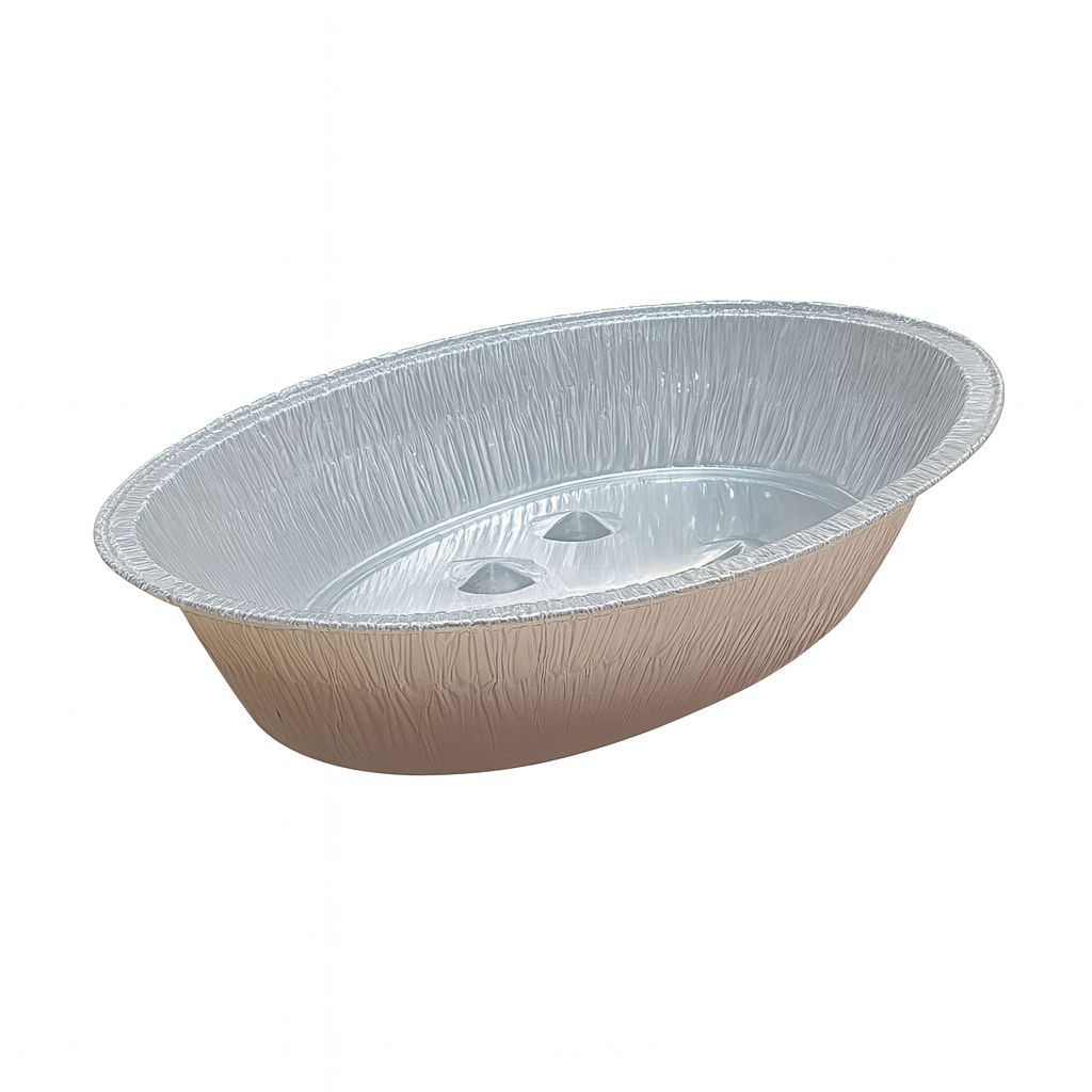 Bandeja de aluminio ovalada 4000cc / 136oz