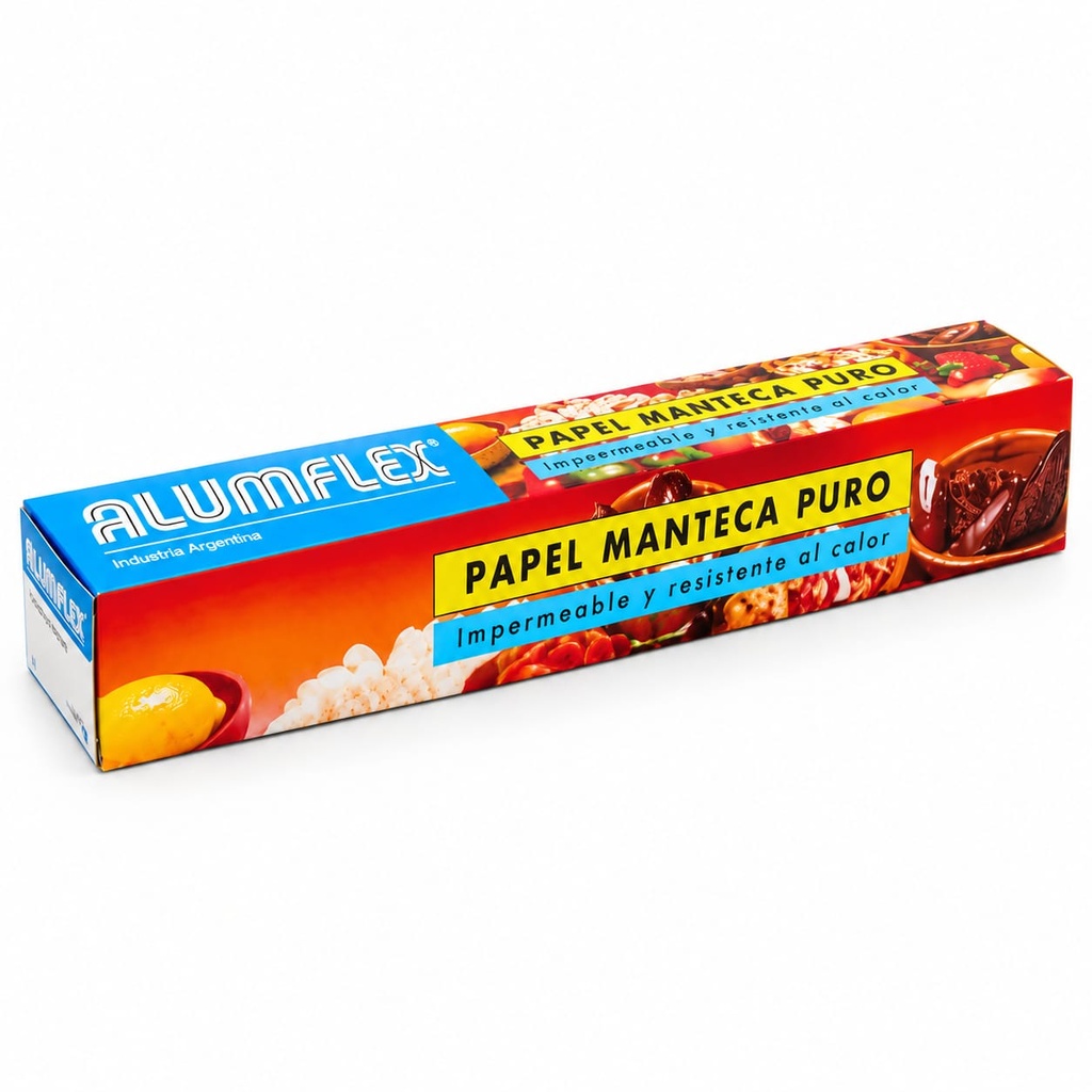 Papel manteca puro en rollo - medidas varias -