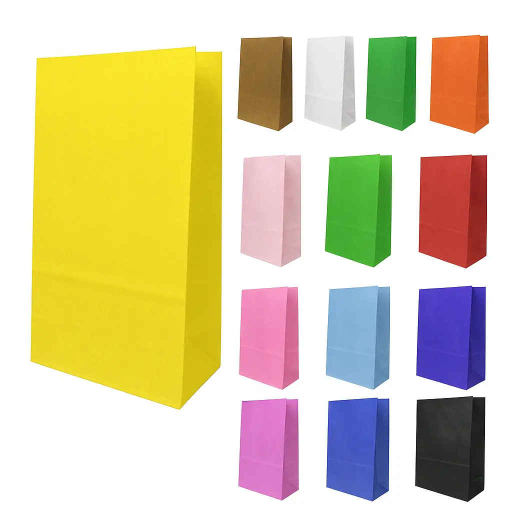 Bolsas de papel Candy 13x24x8 x50u - colores varios - 