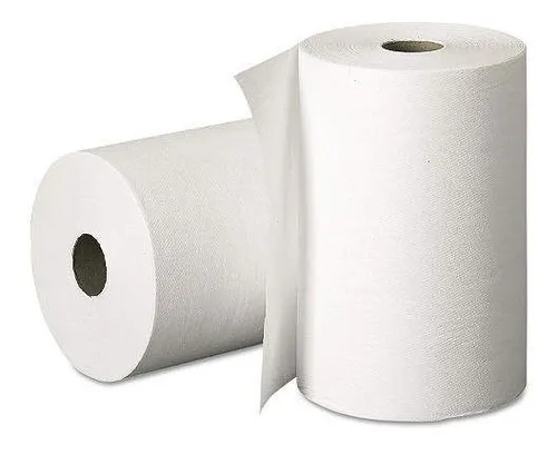 Toallas limpia manos blanca 23cm x 300m x 2 unid