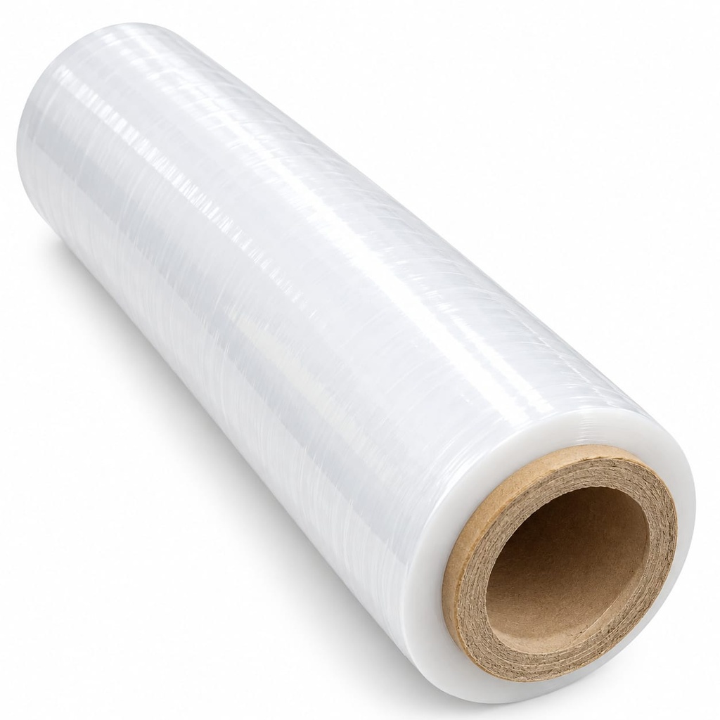 Film stretch para embalaje virgen 50cm x4,0kg - Negro o Cristal -