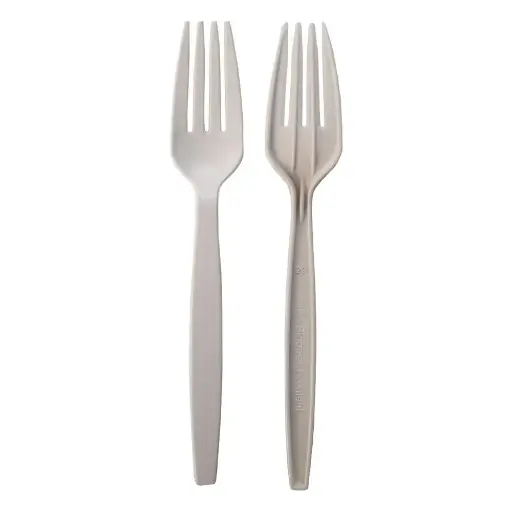 Tenedor biodegradable fecula de maiz