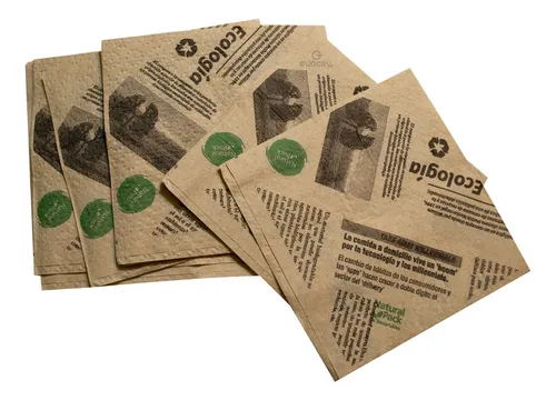 Servilleta de papel kraft ecológico x20 u. - medidas varias -