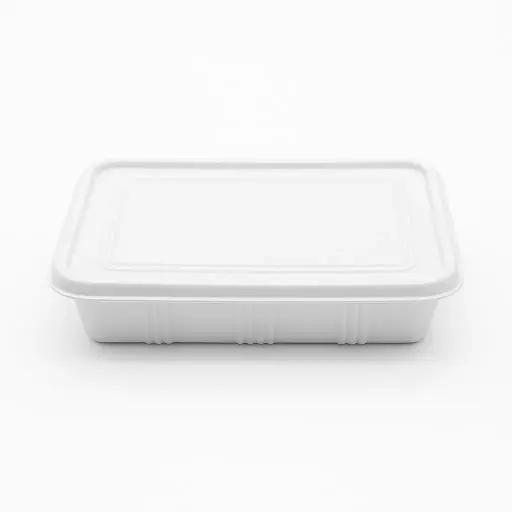 Bandejas biodegradables fecula de maiz c/tapa - medidas varias -
