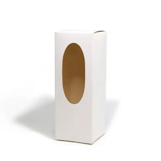 [CPT010300] Caja para budin blanca con visor 23x8,5x8,5cm