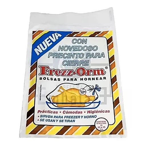 [FOR9500] Bolsas para horno con precintos 30x45cm x10 u.