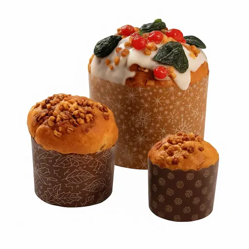 Moldes para pan dulce de papel - medidas varias -