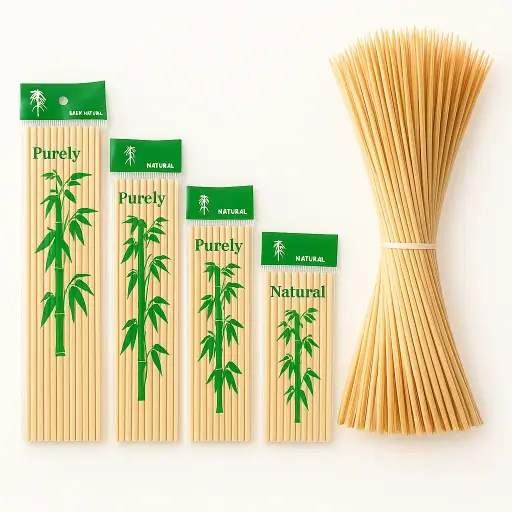 Palitos brochette de bambú x100 u. - medidas varias -