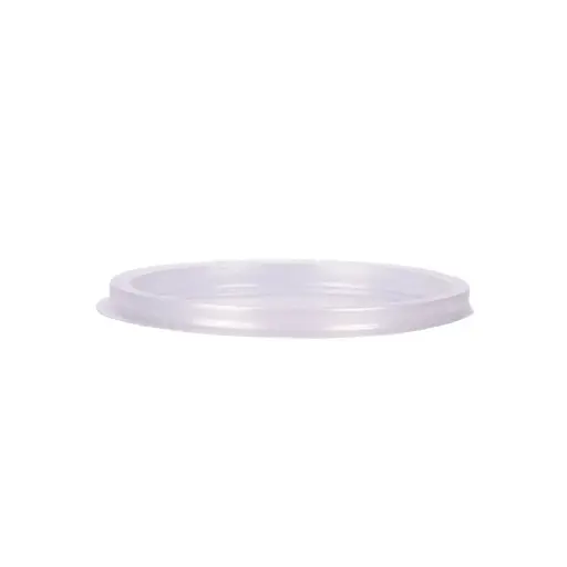Tapas para potes vasos plasticos cristal 125cc