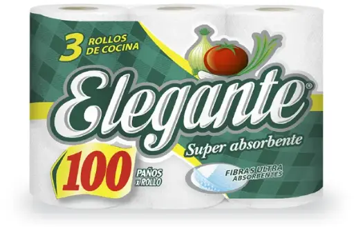 [TPCELEGANTE3X100] Toallas para cocina elegante 3x100 hojas
