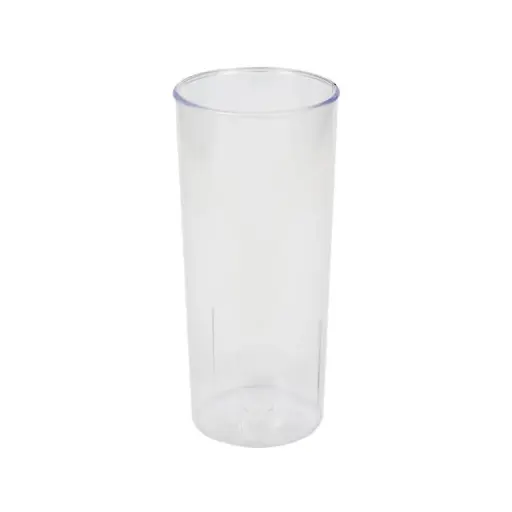 Vasos plasticos trago largo casino 280cc rigido  cristal