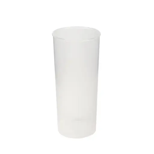 Vasos plasticos trago largo casino 280cc flexible trasparente