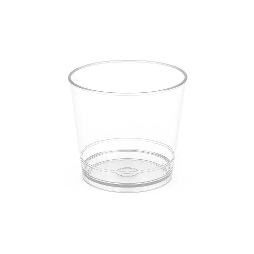 Vasos plasticos degustacion 100cc rigido cristal