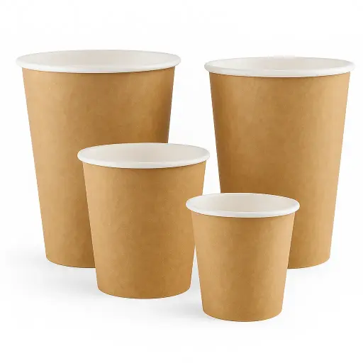 Vasos descartable de polipapel x100 u. - colores y medidas variados -