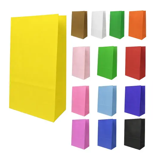 Bolsas de papel Candy 13x24x8 x50u - colores varios - 