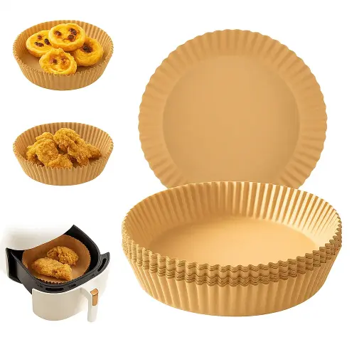 Moldes De Papel Para Freidora De Aire Descartable x50u - medidas varias -