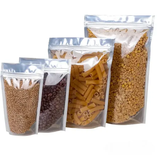 Bolsa Doypack metalizada x50 u. cierre hermético zipper - medidas varias - 